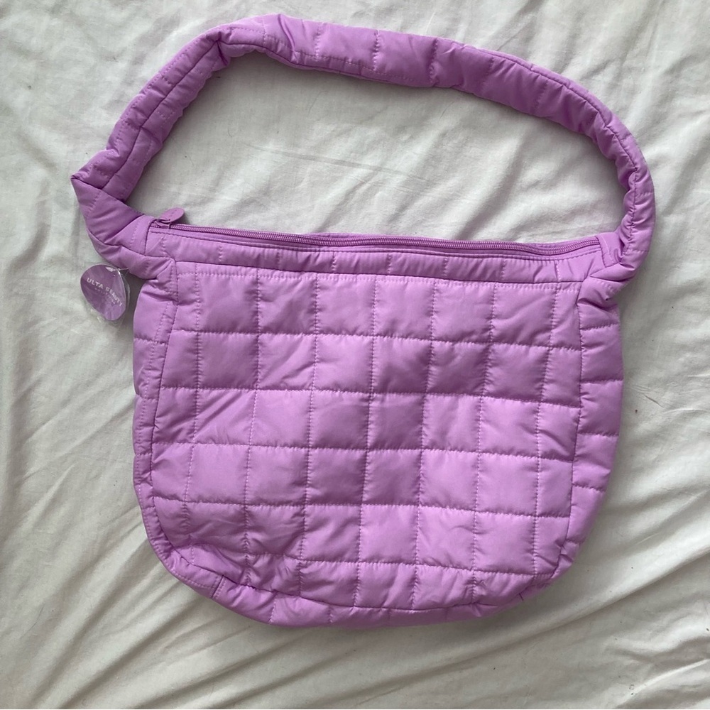 NWT Ulta Beauty Quilted Purple Hobo Bag- FREE WITH $20 Purchase